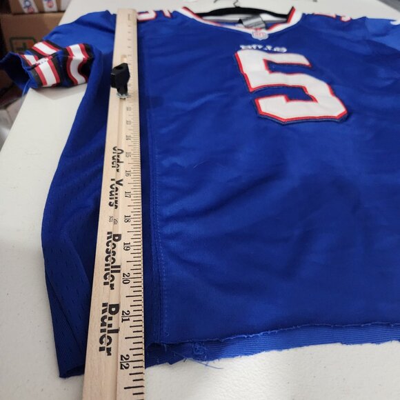 NFL Buffalo Bills Taylor 5 Blue boys XL Jersey By Nike flaw cropped - Picture 14 of 16